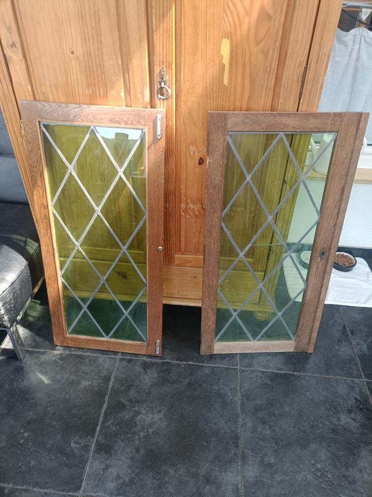 Glas in lood ramen, Doe-het-zelf en Verbouw, Glas en Ramen, Gebruikt, Minder dan 80 cm, Glas in lood, 80 tot 120 cm