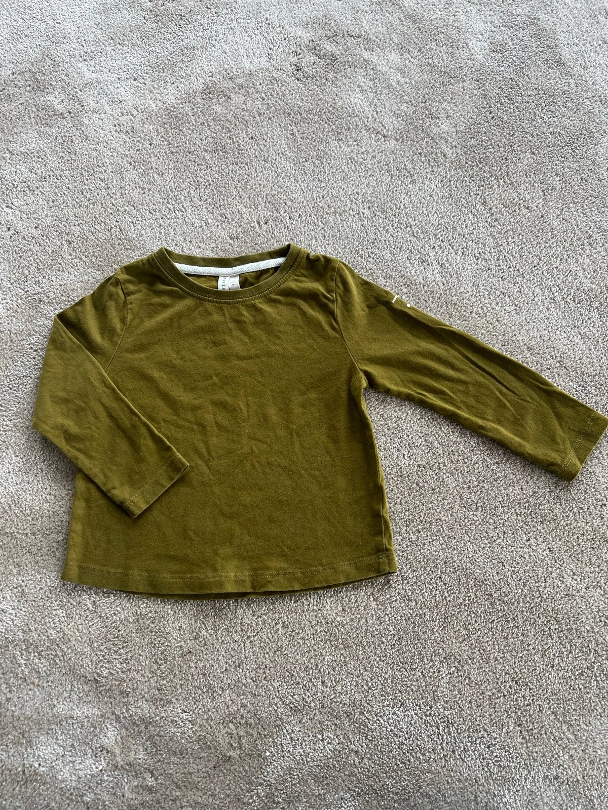 Gray Label longsleeve olijfgroen maat 1-2 jaar, Ophalen of Verzenden, Gebruikt, Jongen of Meisje, Shirt of Longsleeve