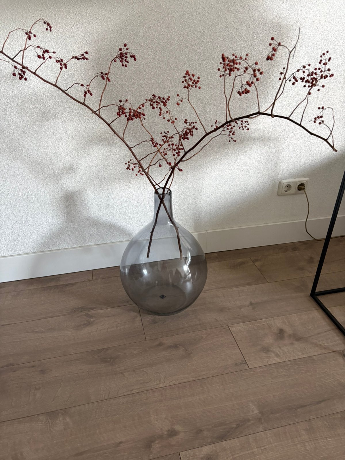 Loberon vaas mond geblazen 50 cm, Huis en Inrichting, Woonaccessoires | Vazen, Ophalen, Zo goed als nieuw