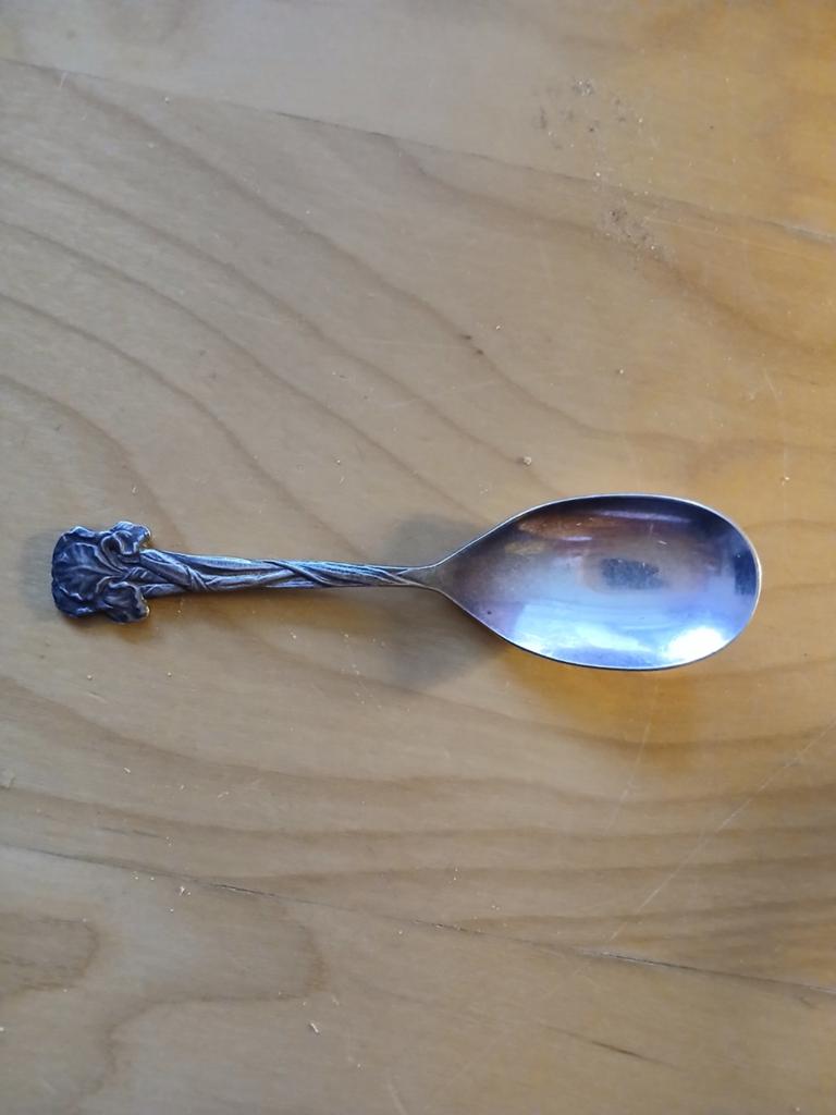 vintage verzilverde thee schepje, Ophalen of Verzenden