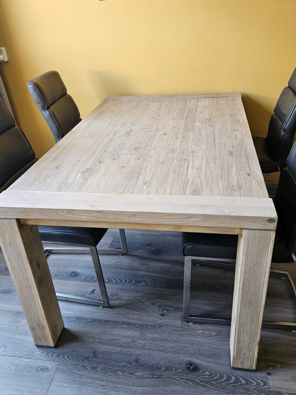 Eettafel Henders & Hazel 160x100x77 cm, verlengbaar 210cm!, Ophalen, 50 tot 100 cm, Zo goed als nieuw, 150 tot 200 cm