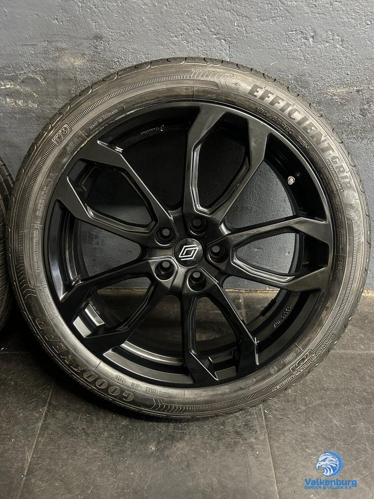 8mm! Renault Scenic Grand Scenic 20 inch zwarte velgen 5x114, Auto-onderdelen, Banden en Velgen, Gebruikt, -, -, Banden en Velgen