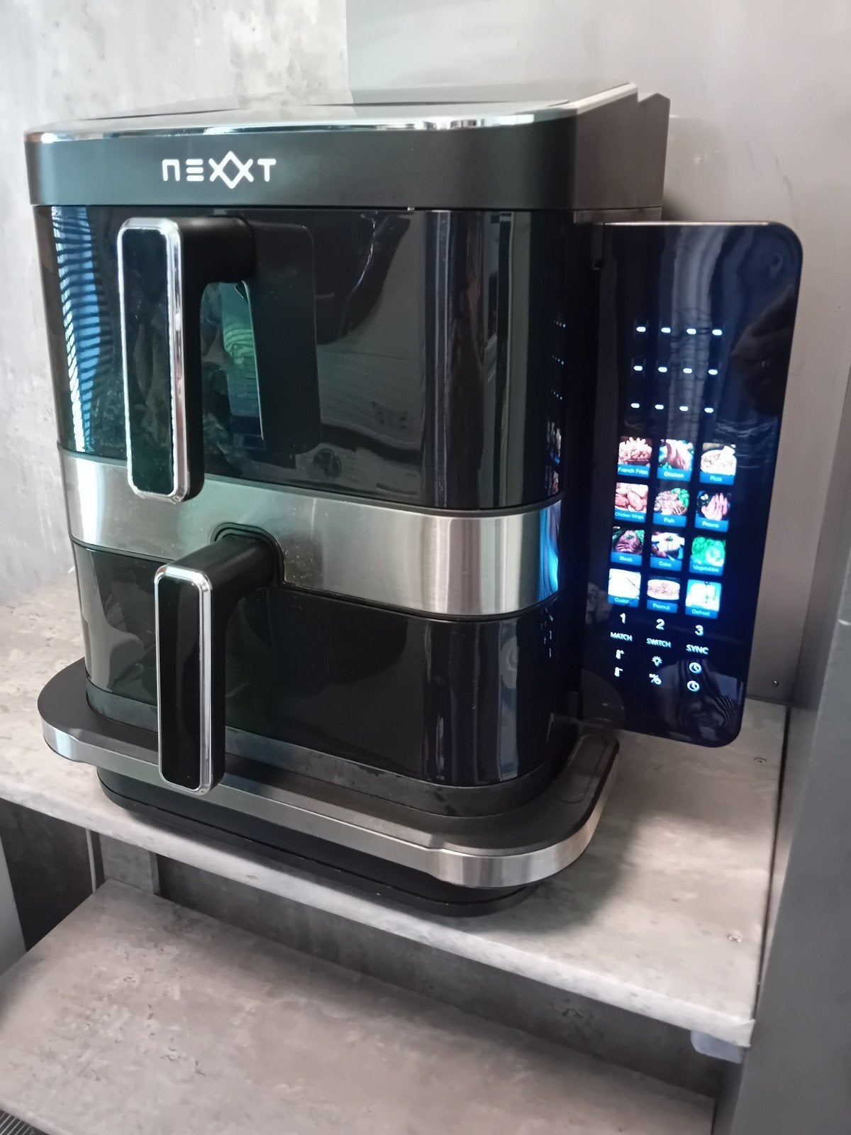 dubbele airfryer met pizza oven, Ophalen, Zo goed als nieuw, Airfryer XXL, 750 t/m 999 gram