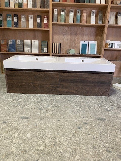 Badmeubel 140 cm Burned Bark van €2199 nu afhaal €750 NIEUW!, Brauer, 100 tot 150 cm, Ophalen of Verzenden, Minder dan 100 cm