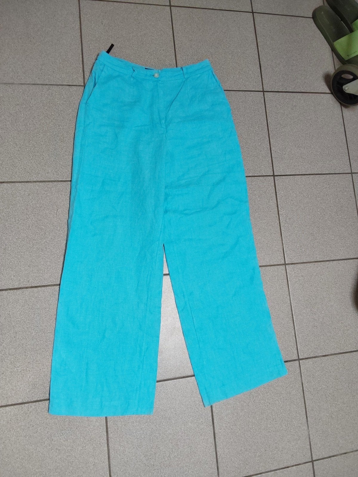 Prachtige linnen broek van Scarval maat 38, Maat 38/40 (M), Blauw, Scarva, Ophalen of Verzenden