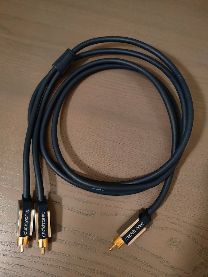 Clicktronic Advanced Series Subwoofer Kabel 2 meter, Ophalen of Verzenden, Zo goed als nieuw, 2 tot 5 meter, Overige kabels