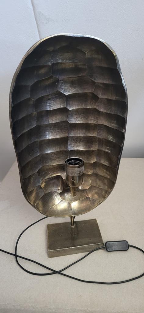 Unieke vintage tafellamp - Brutalist stijl, Antiek en Kunst, Antiek | Lampen, Ophalen of Verzenden