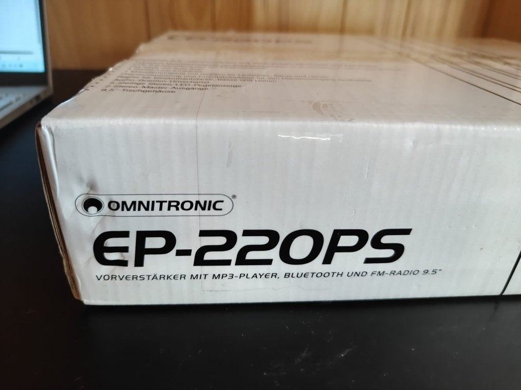 Omnitronic EP-220PS Voorversterker Bluetooth MP3 NIEUW, Ophalen of Verzenden, Nieuw, Overige typen