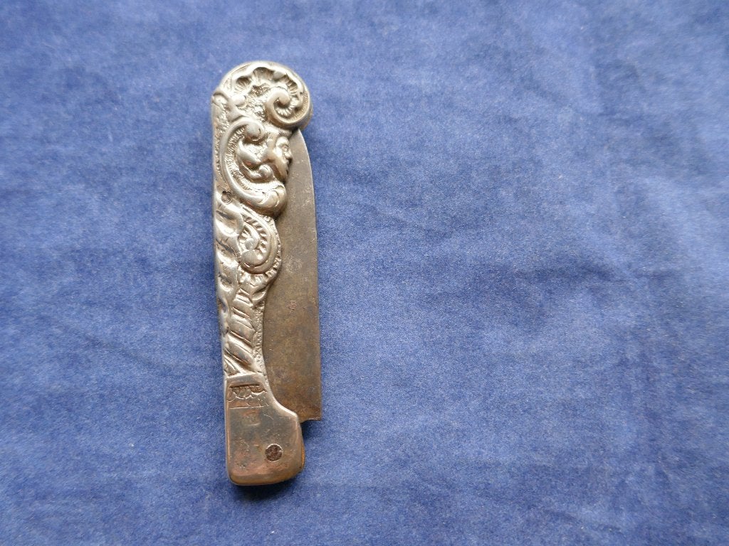 Zilveren knipmes dirk wiersma dw zakmes wirdum lodewijk xv, Antiek en Kunst, Verzenden, Zilver