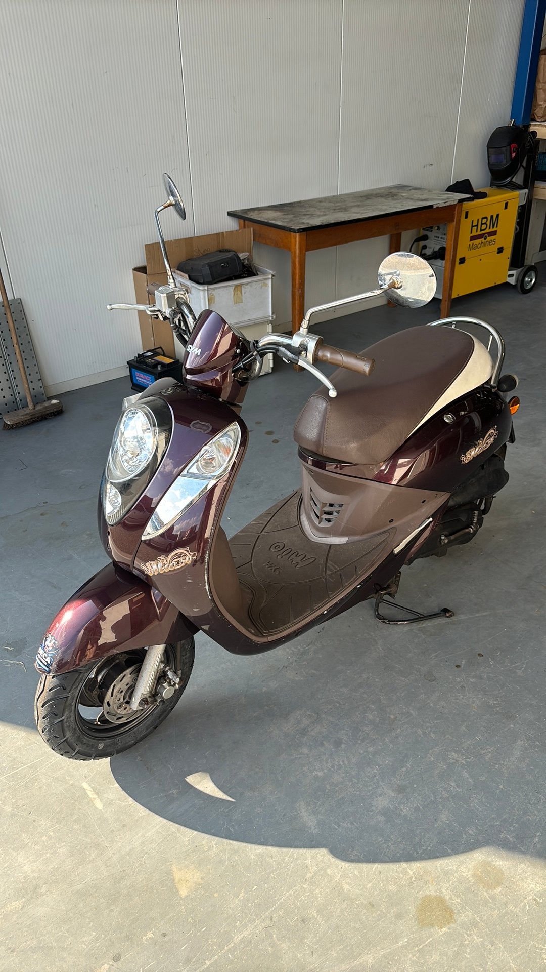 Sym mio blauw kenteken scooter bruin, Ophalen, Sym, SYM, Sym