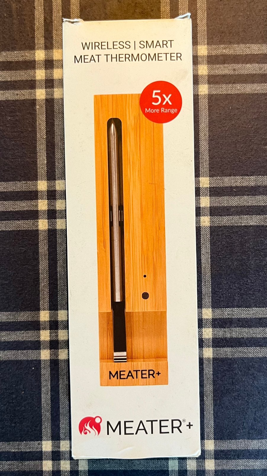 BBQ thermometer Meater Plus, Ophalen of Verzenden, Zo goed als nieuw
