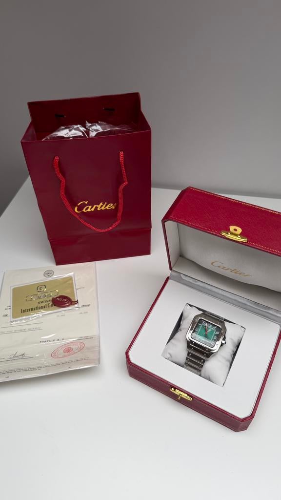Cartier Santos de Cartier Green 40MM, Ophalen of Verzenden, Nieuw