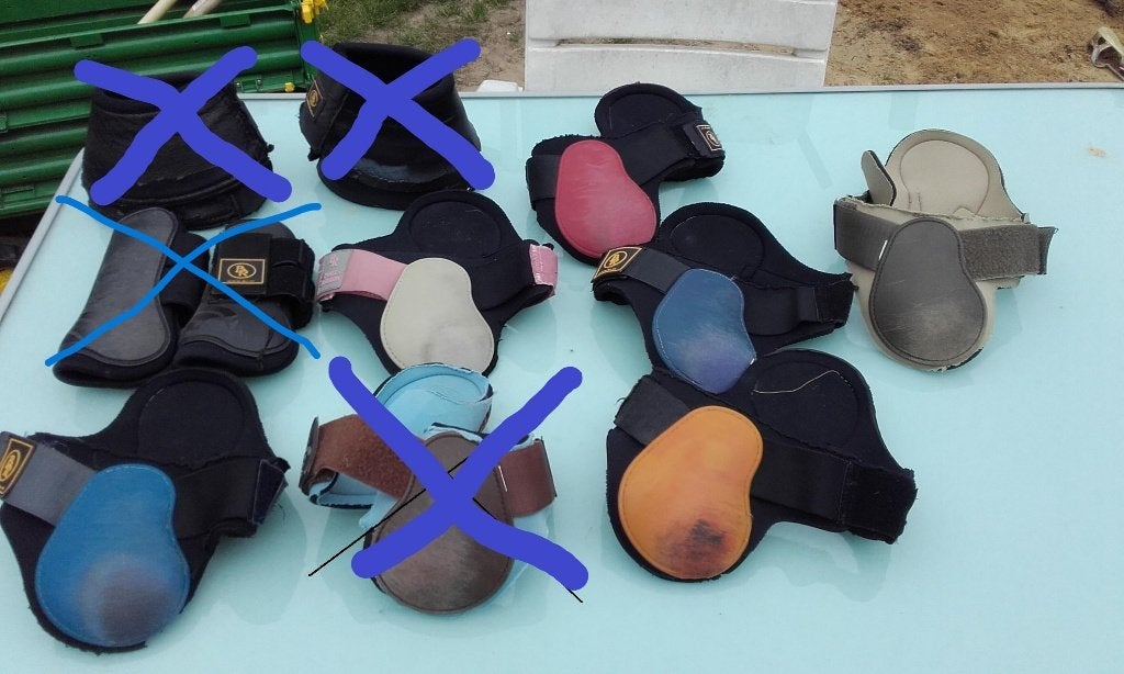 6x Strijklappen, paard, Rijden, Gebruikt, BR, Strijklappen