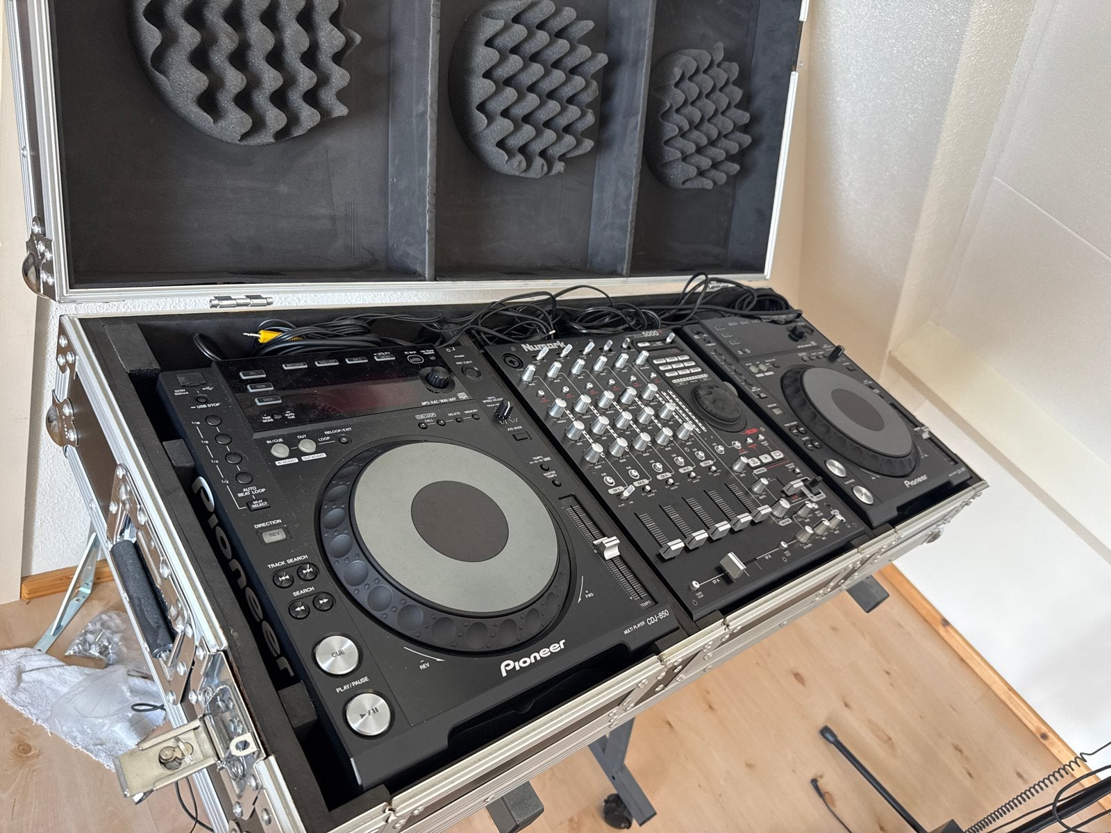 Pioneer CDJ-850 set met Numark 5000 FX mixer in flightcase, Ophalen, Gebruikt, Dj-set, Pioneer