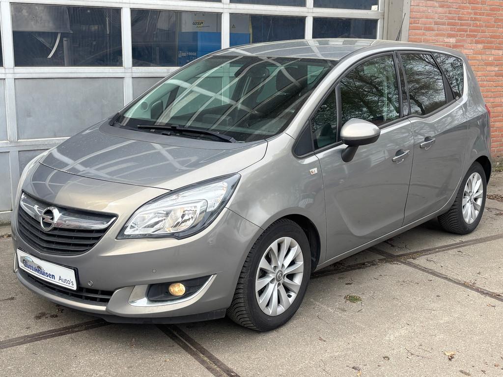 Opel Meriva 1.4 Turbo EditionAUTOMAAT,NAVI,CLIMAT,CRUISE,VER, Auto's, Opel, Stof, Gebruikt, Zwart, 4 cilinders