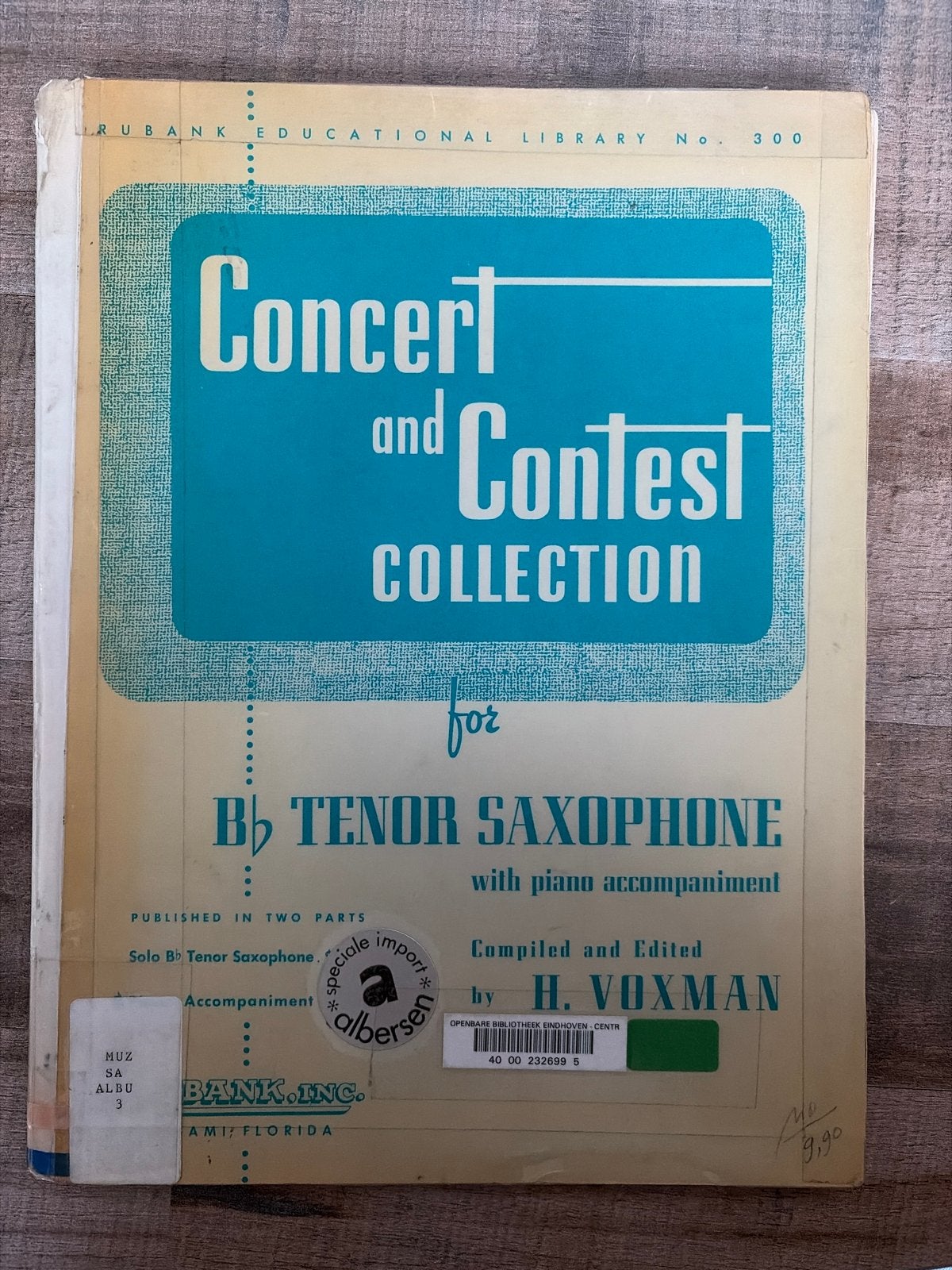 Concert- en Wedstrijdcollectie voor Tenorsaxofoon, Muziek en Instrumenten, Gebruikt, Klassiek, Saxofoon, Overige soorten
