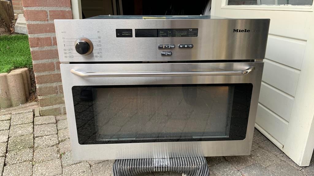 Miele combi oven magnetron inbouw, Ophalen, Gebruikt