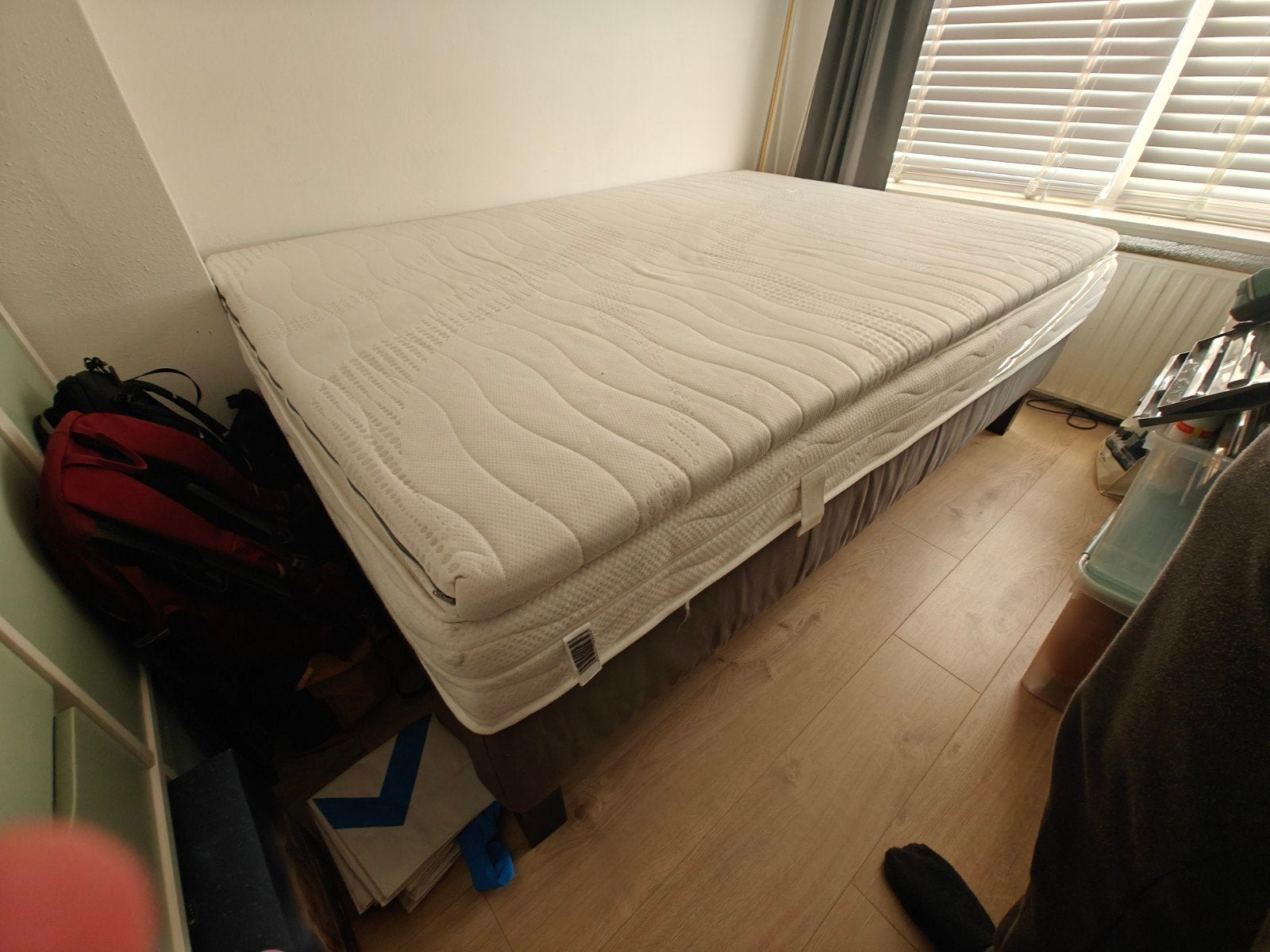 IKEA Espevär Boxspring 140x200, Ophalen, Gebruikt, Tweepersoons, 140 cm