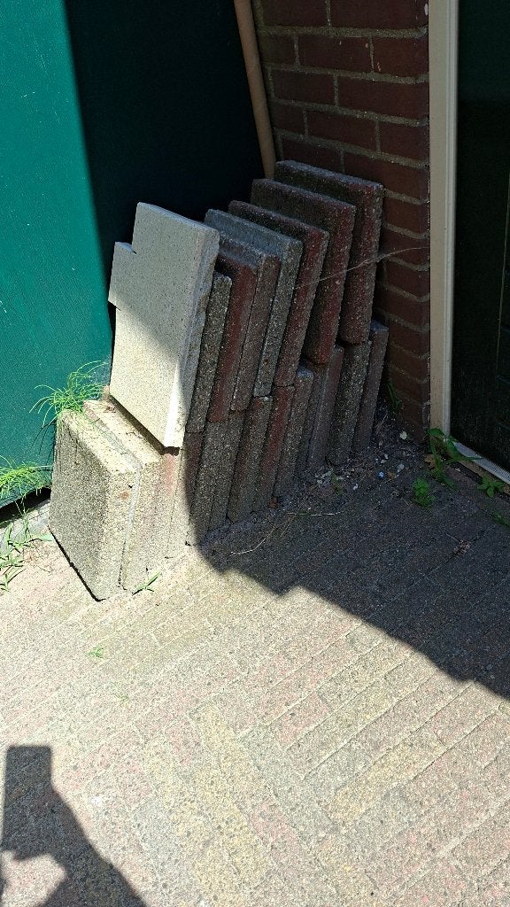 Tuintegels, Ophalen, Gebruikt, Minder dan 5 m², Beton