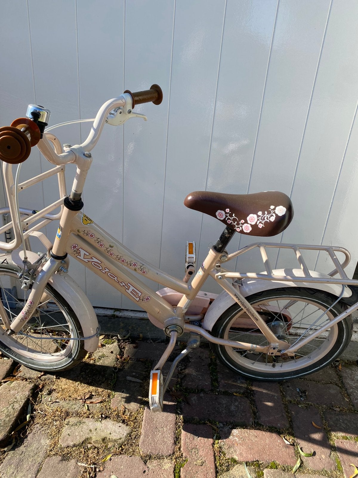 Mooie meisjes fiets, Ophalen, Gebruikt, Terugtraprem, 16 inch