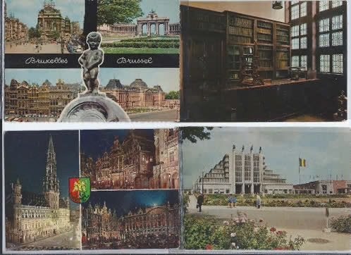 31 Ansichtkaarten van Belgie Zoals Brussel Brugge etc., Ophalen of Verzenden, 1960 tot 1980, Gelopen, Brussel (Gewest)