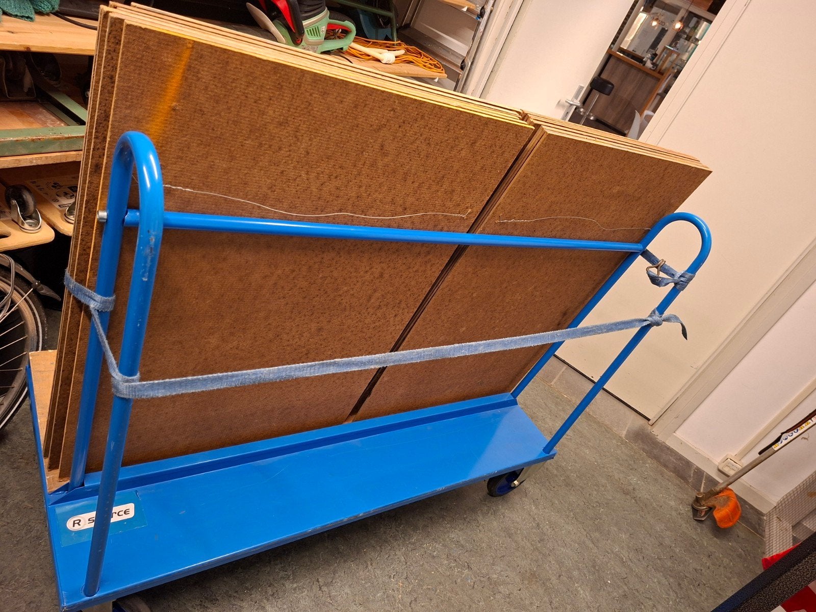 Transportkar met houten laadvlak, 100 liter of meer, Ophalen, Gebruikt, Transportkar