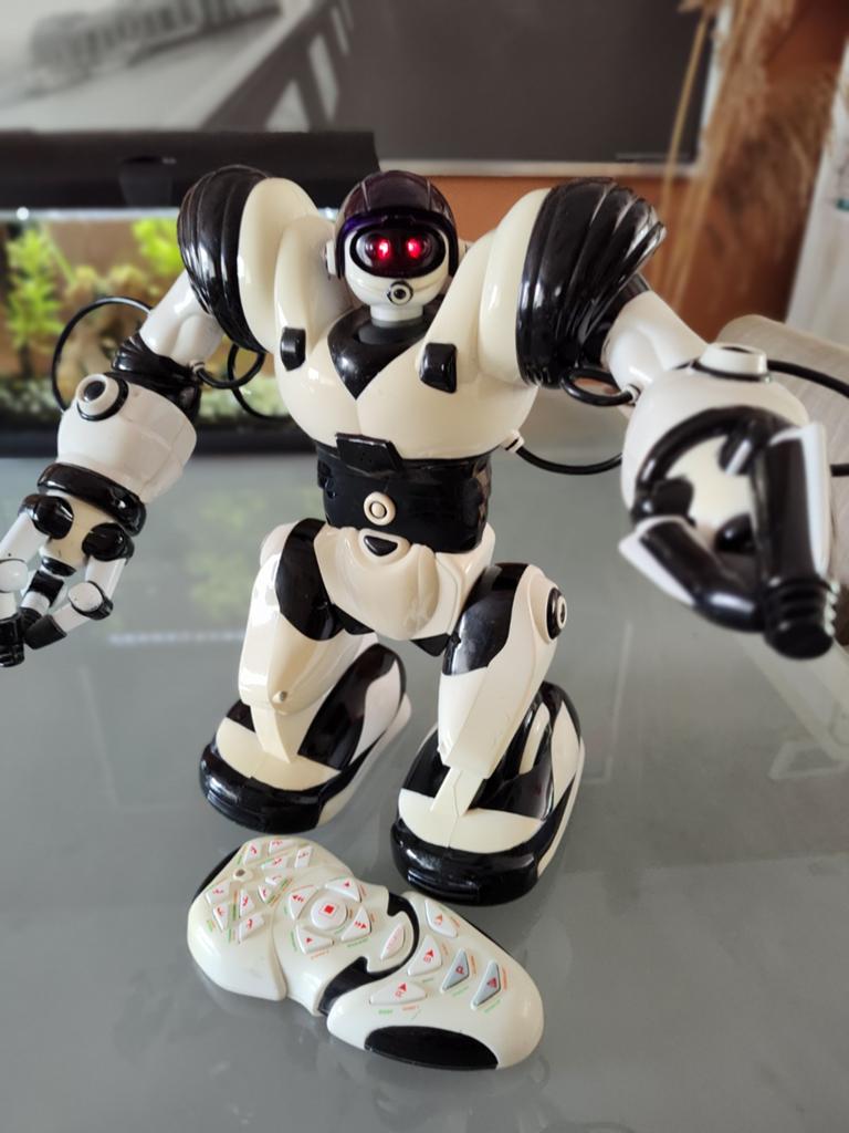 Retro speelgoed WowWee Robosapien robot met remote, Kinderen en Baby's, Ophalen of Verzenden, Gebruikt, Jongen of Meisje