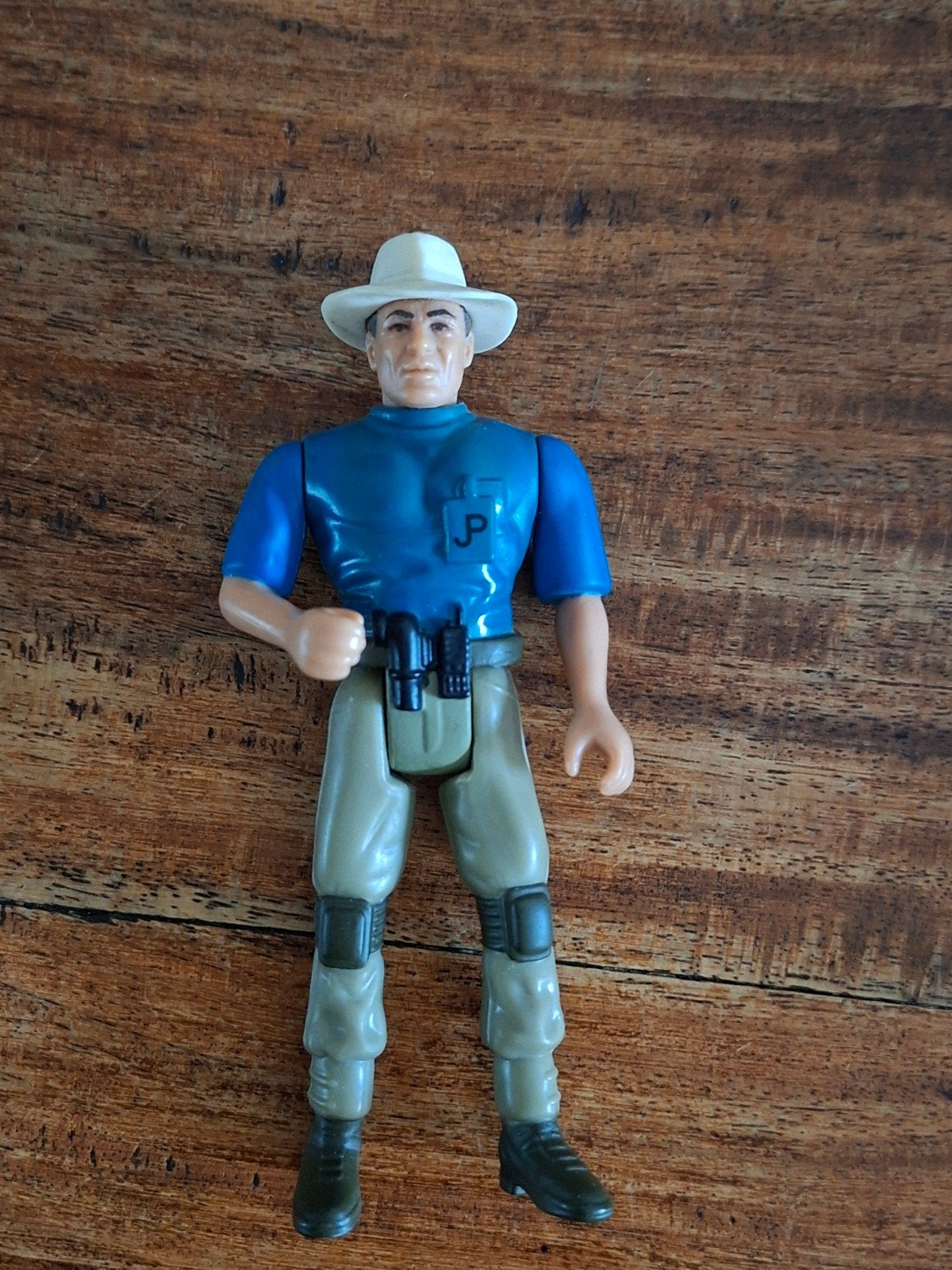 Vintage Jurassic Park actiefiguur - dr alan grant, Ophalen of Verzenden, Gebruikt