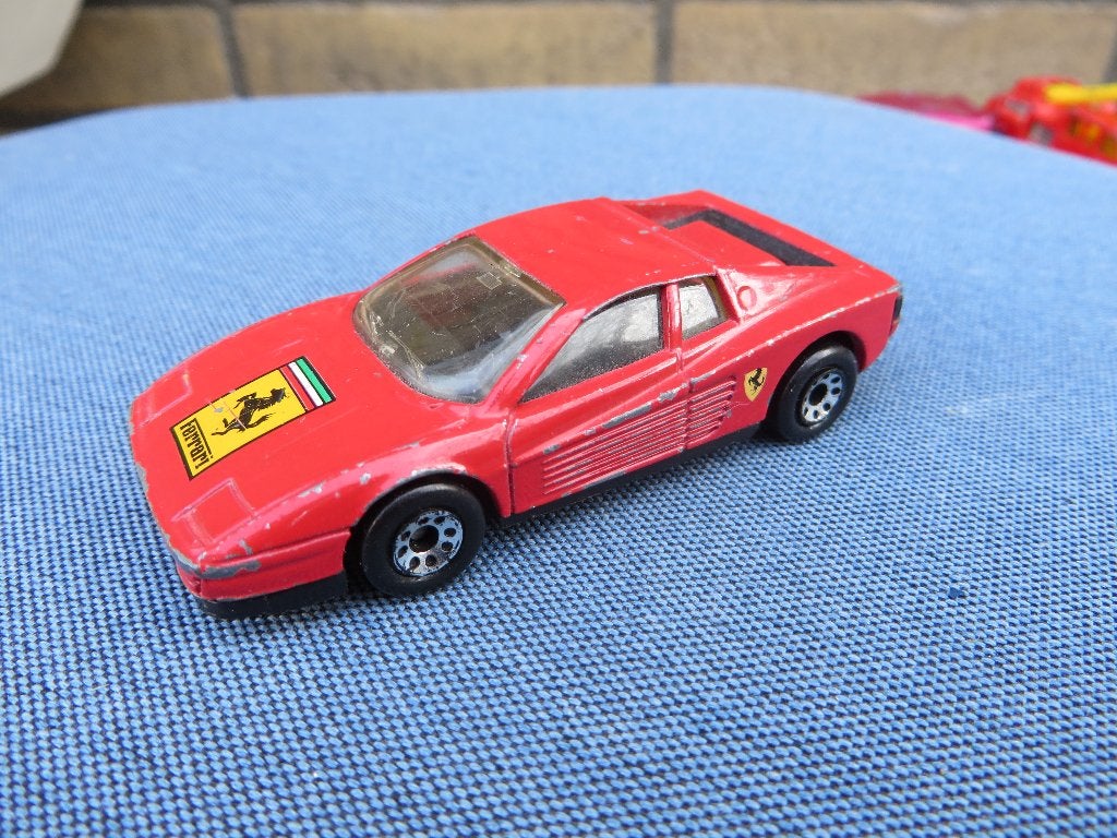 Matchbox Ferrari Testarossa, Ophalen of Verzenden, Gebruikt, Auto