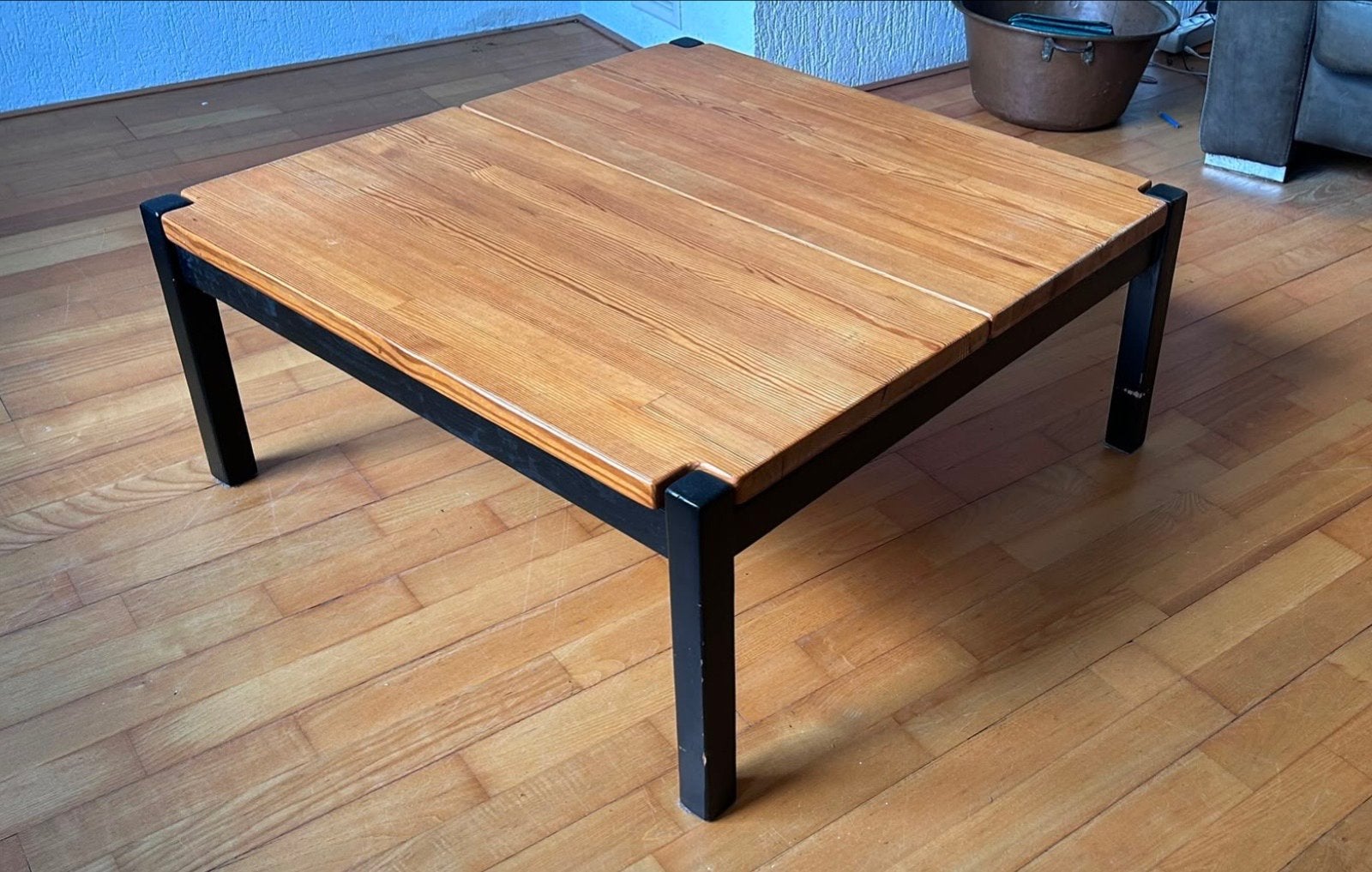 Lundia salontafel 80x80x35,5 cm - Jaren '80 design, Ophalen, Gebruikt, Vierkant, 50 tot 100 cm