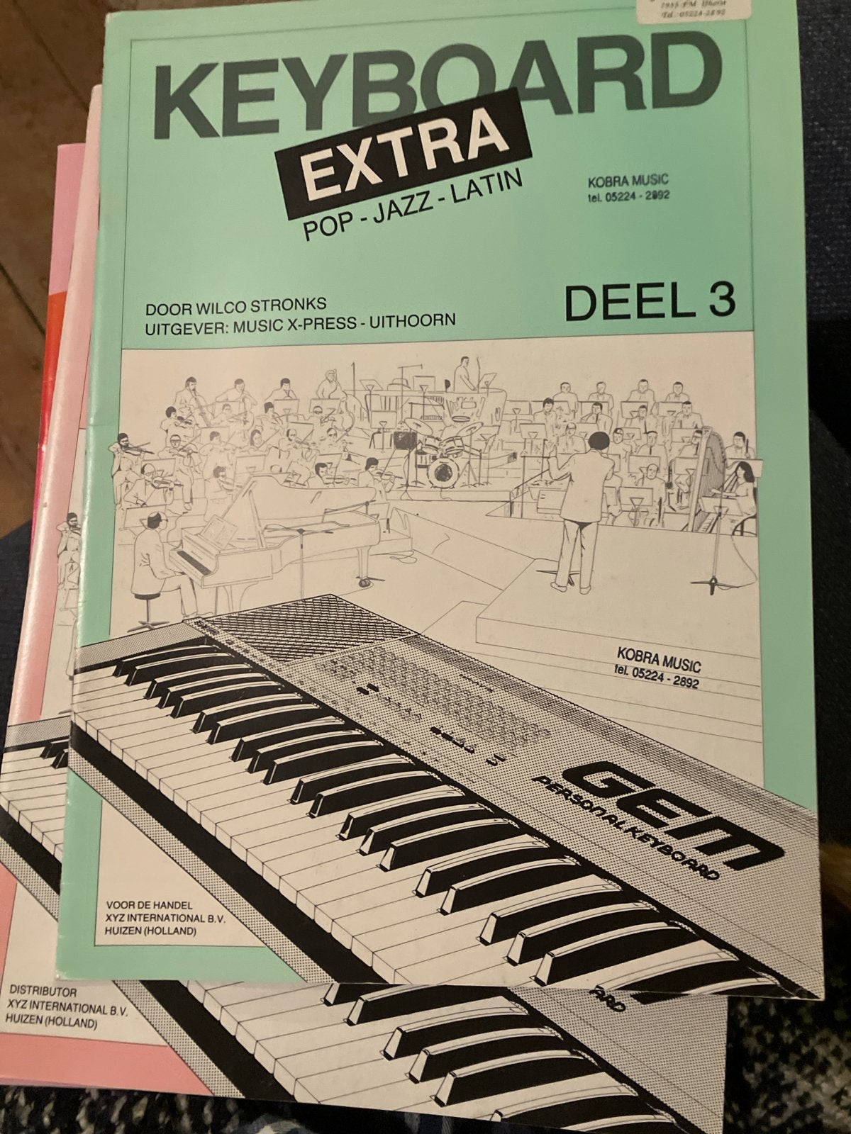 Keyboard Extra Deel 3 - Pop, Jazz, Latin (Wilco Stronks), Les of Cursus, Ophalen of Verzenden, Zo goed als nieuw, Keyboard