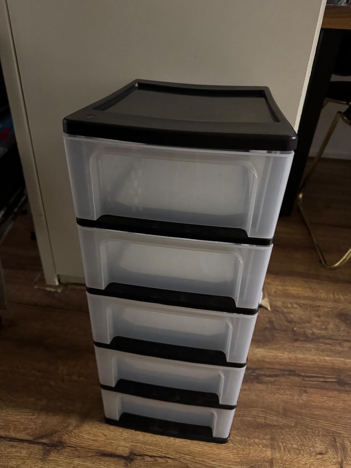 Handige opbergkast met 4 laden - Kunststof, Ophalen, 100 tot 150 cm, Zo goed als nieuw, 3 of 4 laden