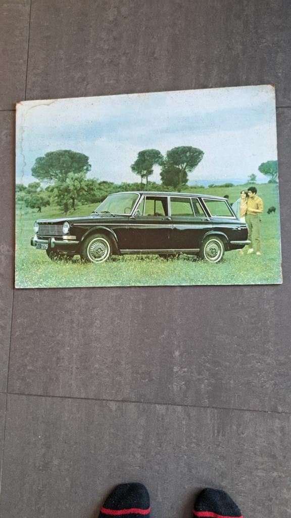 Simca 1500 GLS foto op hardboard 54x40 cm, Ophalen of Verzenden, Gebruikt, Auto's