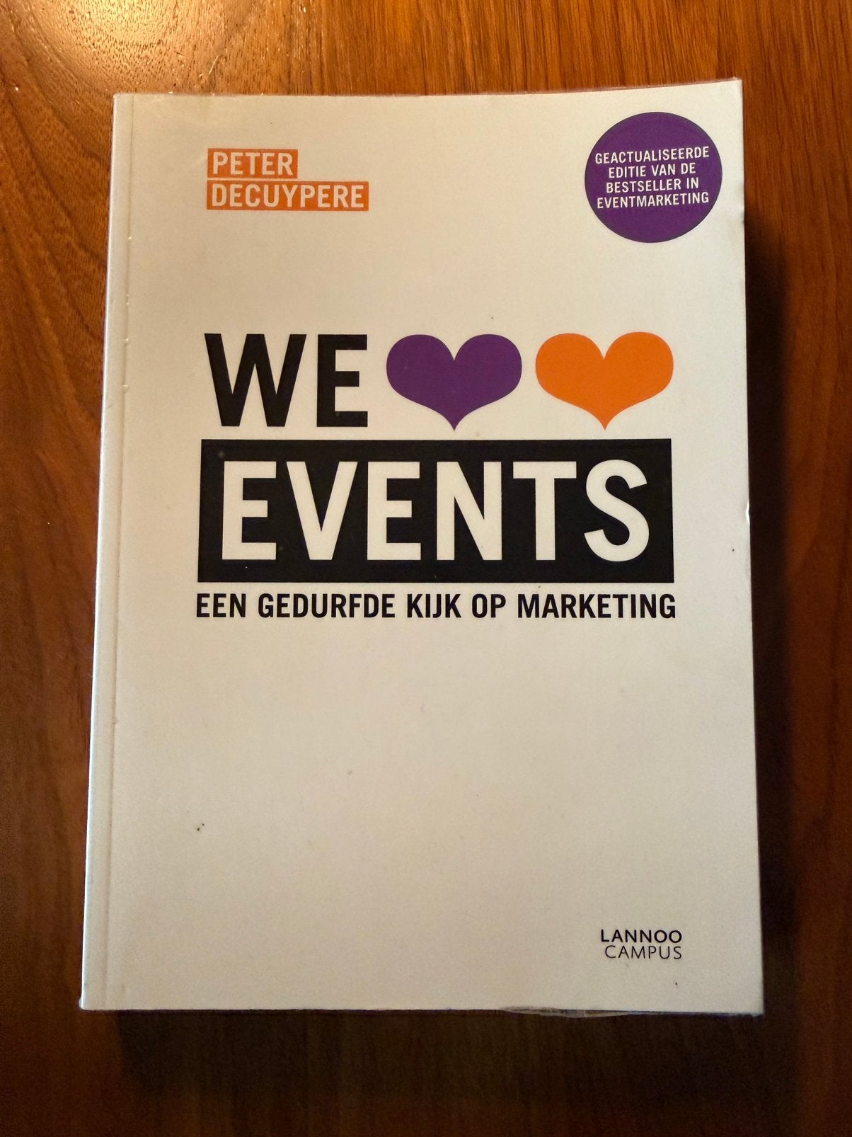 We love events, Ophalen of Verzenden, Zo goed als nieuw, Economie en Marketing
