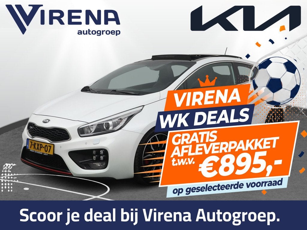 Kia pro_cee'd 1.6 GT First Edition - 204 PK - Schuif-/kantel, Auto's, Kia, Voorwielaandrijving, Euro 5, Gebruikt, 4 cilinders