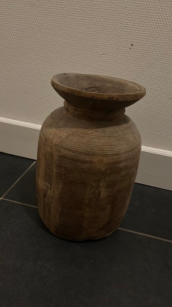Nepalese landelijke pot, Huis en Inrichting, Ophalen, Overige kleuren, Aardewerk of Porselein, Zo goed als nieuw