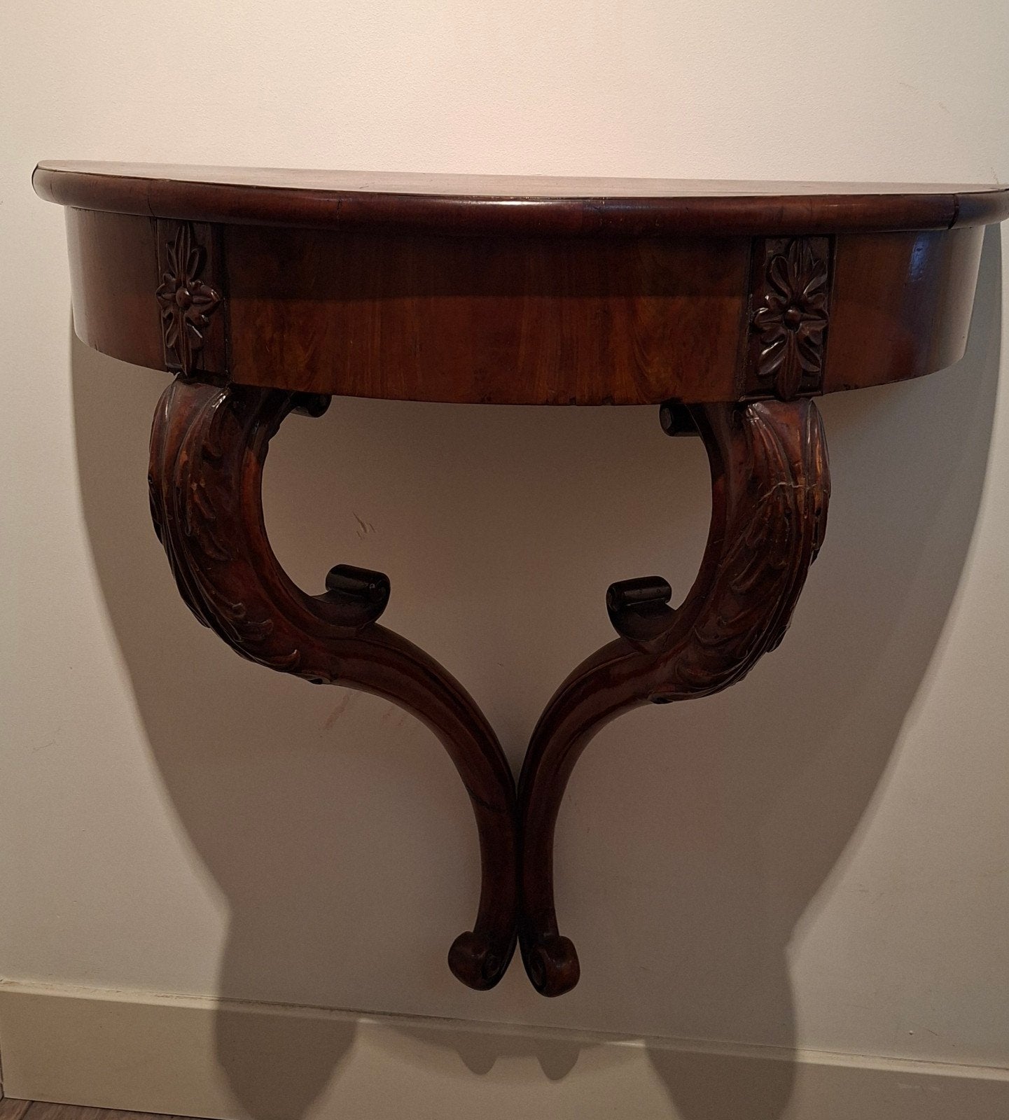 Halve Maan Console Tafel - Mahoniehout, Antiek en Kunst, Ophalen