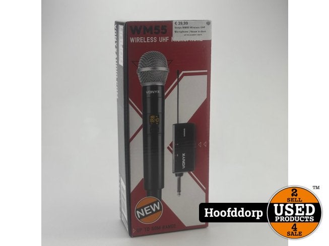 Vonyx WM55 Wireless UHF Microphone | Nieuw in doos