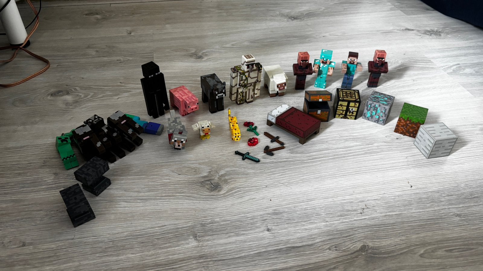 Minecraft figuren & accessoires – grote set, Ophalen, Zo goed als nieuw