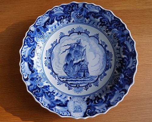 delfts blauw bord, Ophalen of Verzenden