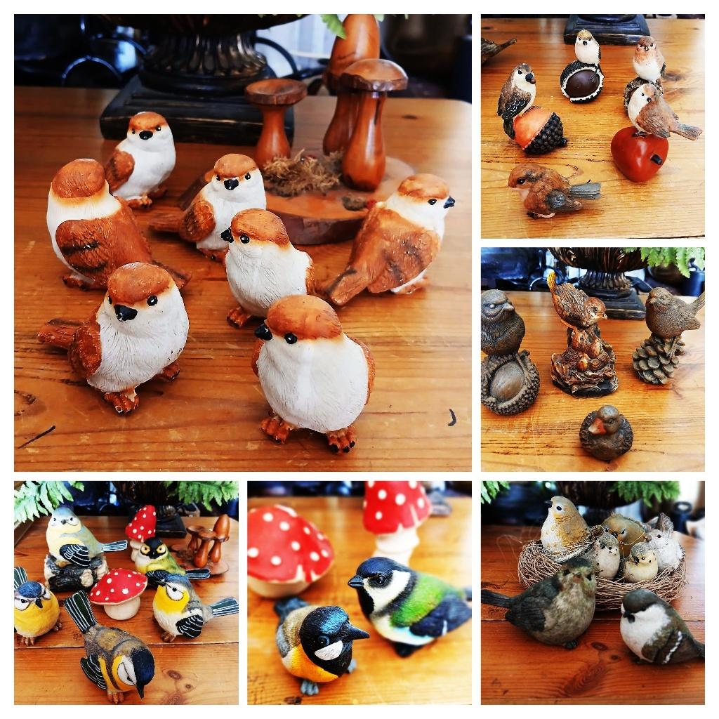 Beeldjes vogels diversen soorten leuk voor lente decoratie, Antiek en Kunst, Curiosa en Brocante, Ophalen of Verzenden