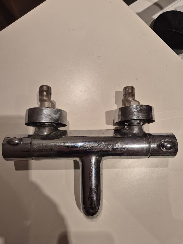 Hansgrohe Thermostatische Badkraan - Chroom, Ophalen of Verzenden, Gebruikt, Chroom, Kraan