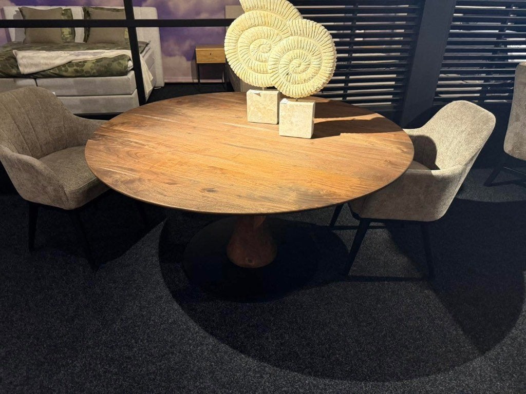Eettafel Ø150cm Acacia Hout, Ophalen, Hertogensingel 97 Oss, Rond, Nieuw