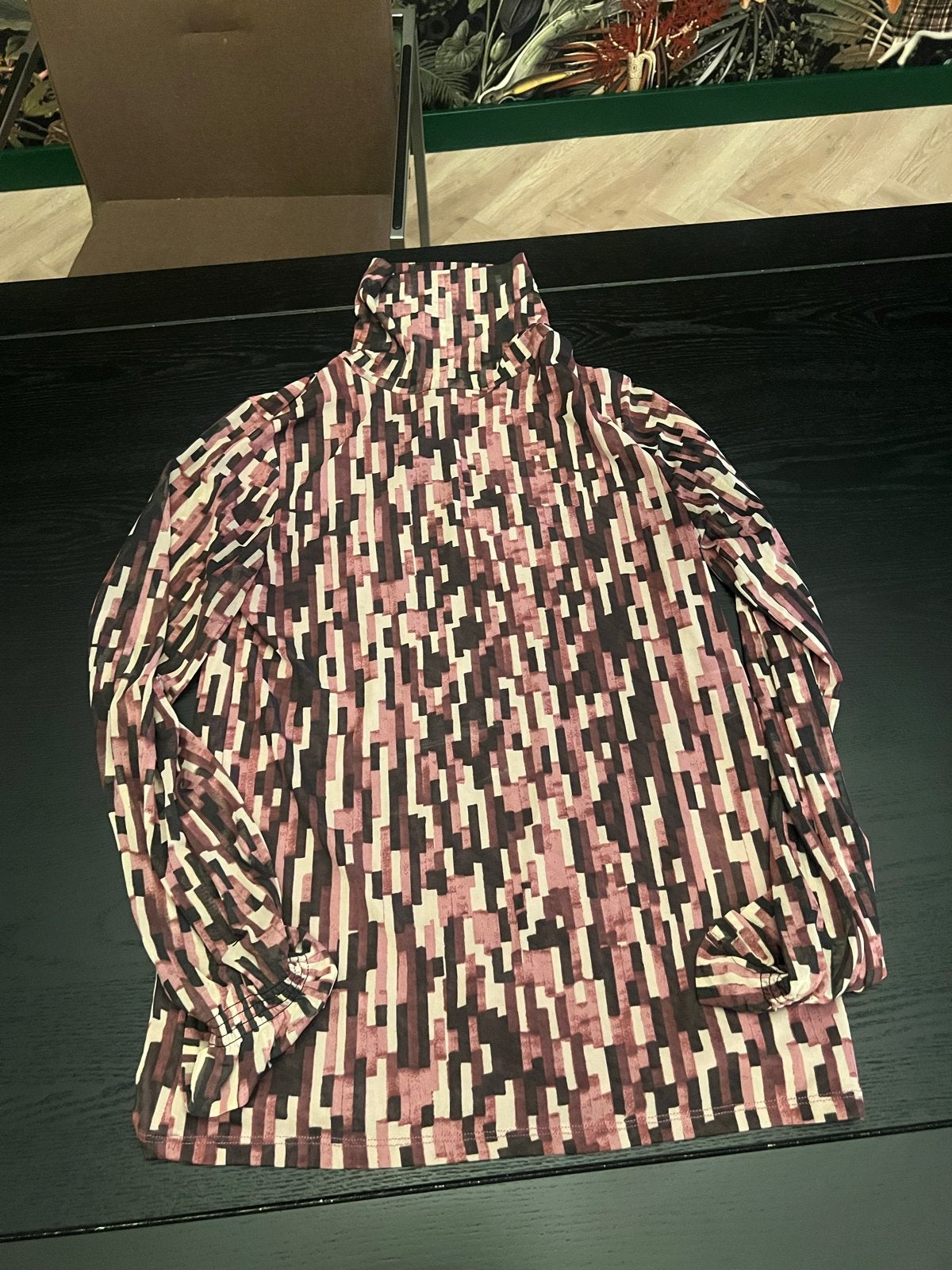 Fabienne Chapot coltop met print - Maat S, Kleding | Dames, Tops, Meerkleurig, Ophalen of Verzenden, Zo goed als nieuw, Lange mouw