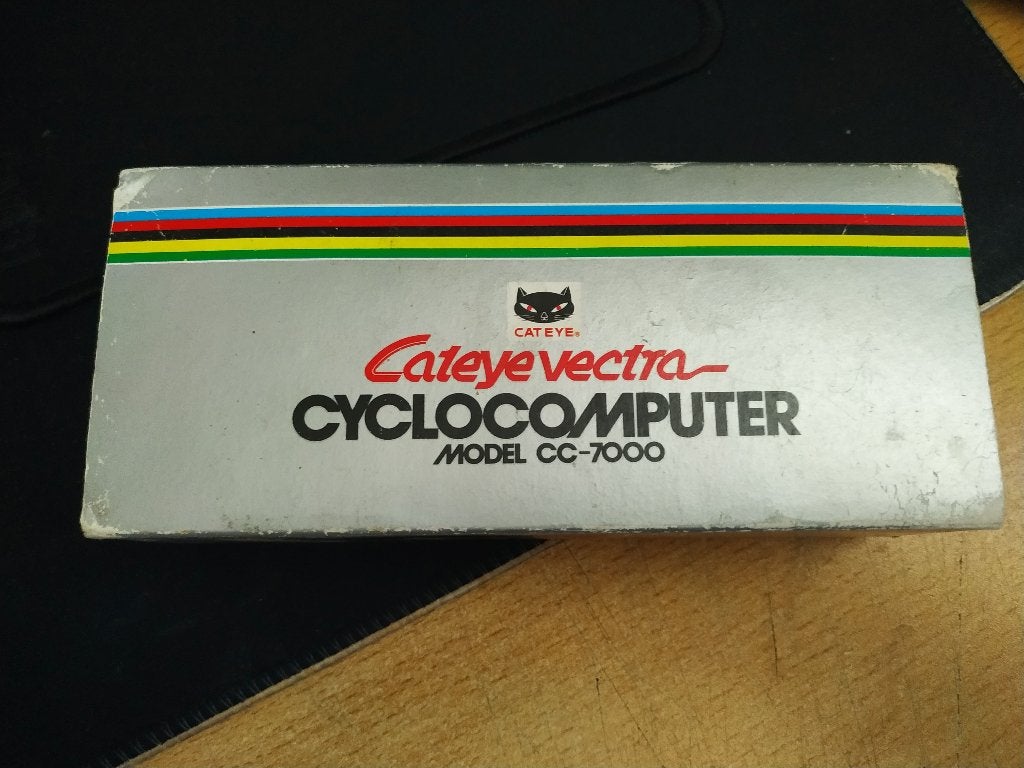 Cateye vectra-CYCLOCOMPUTER CC-7000, Ophalen of Verzenden, Draadloos, Gebruikt