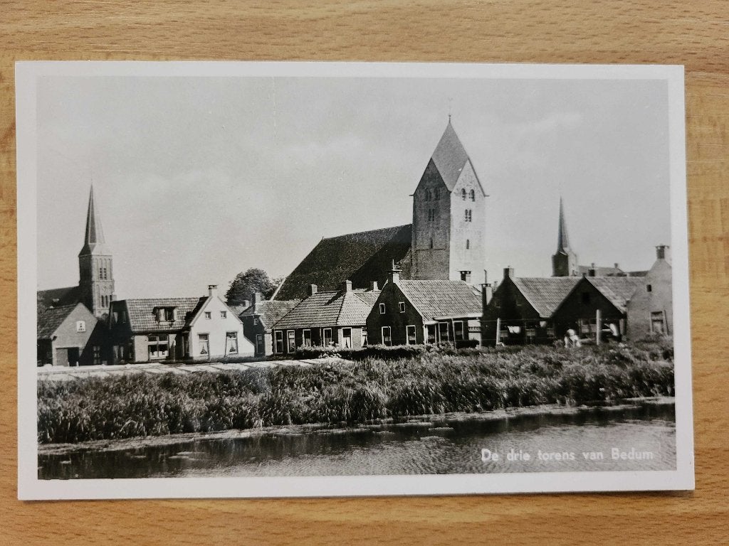 ansicht BEDUM 3 torens, Verzamelen, Ophalen of Verzenden, Voor 1920, Groningen