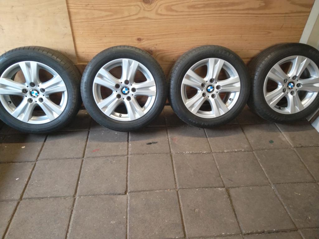 BMW 1/2/3 serie velgen met Goodyear banden (5x112, ET44), Auto-onderdelen, Banden en Velgen, Ophalen, Gebruikt, 16 inch, Banden en Velgen