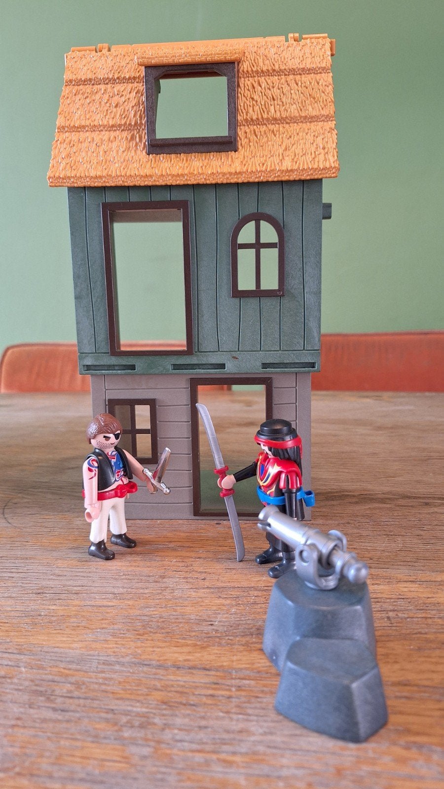 Playmobil Piratenhuisje met Figuren en Kanon, Kinderen en Baby's, Speelgoed | Playmobil, Pirates, Gebruikt, Gebouw, Losse onderdelen