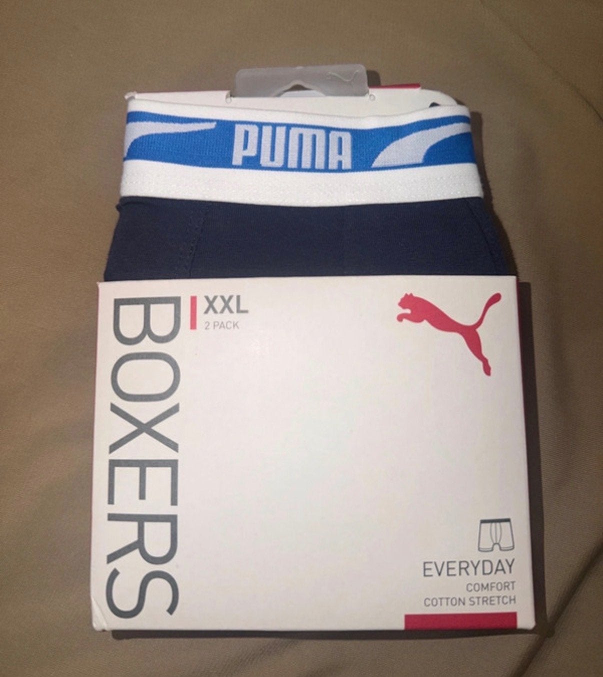 Puma Boxers - 2-pack XXL - Comfort Cotton Stretch, Verzenden, Blauw, Boxer