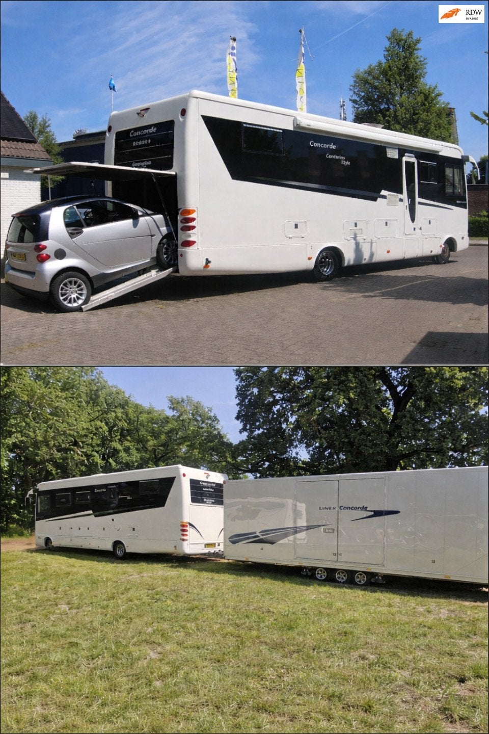 Concorde LINER 990g INRUIL PAARDENTRUCK MET SLIDEOUT, POPUP, Concorde, 9 tot 10 meter, Bedrijf, Diesel
